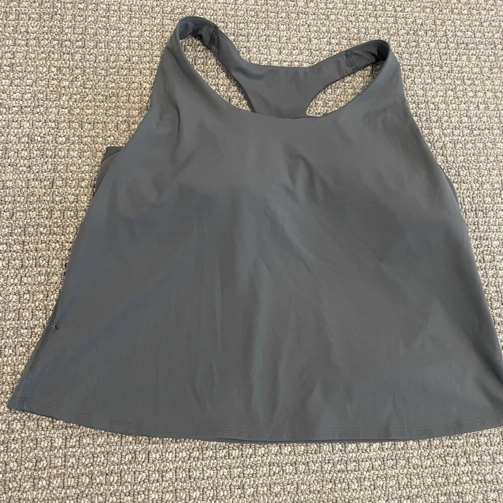 Old Navy Women’s Charcoal Gray Racerback Tank Top